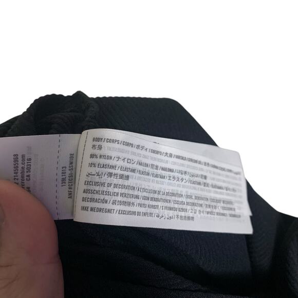 Abercrombie & Fitch Soft A&F Collection Ribbed Wrap Cropped Shirt Womens Size XS - Picture 5 of 6